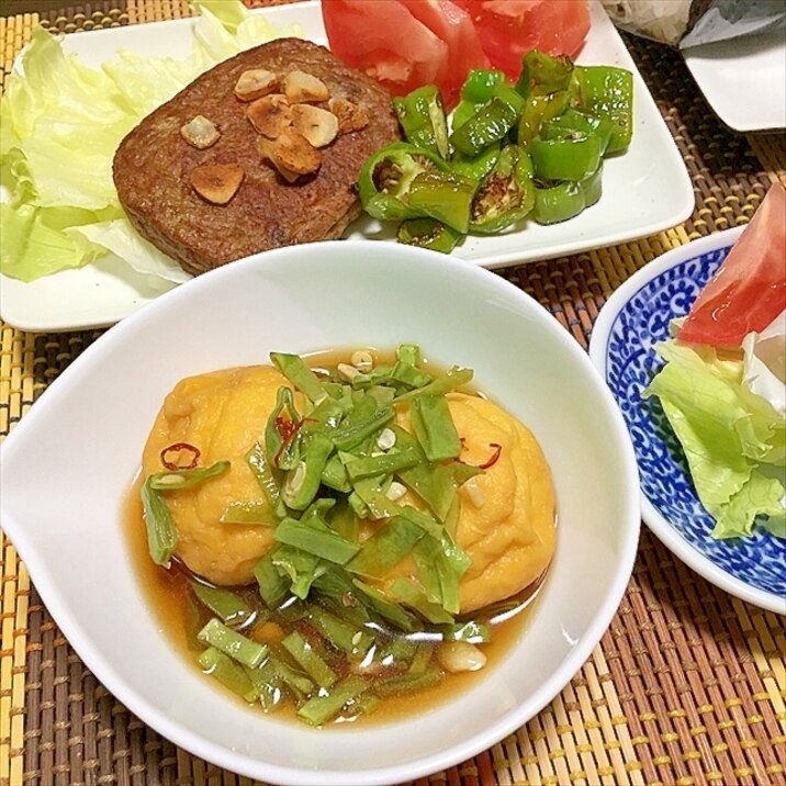 モロッコいんげんと魚河岸あげのシリコンマでチ～ン煮